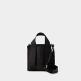 Mini Recycled Tech Shopper Bag - Ganni - Synthetic - Black