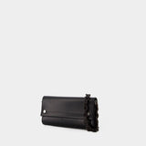 Banner Envelope Wallet on chain - Ganni - Leather - Black