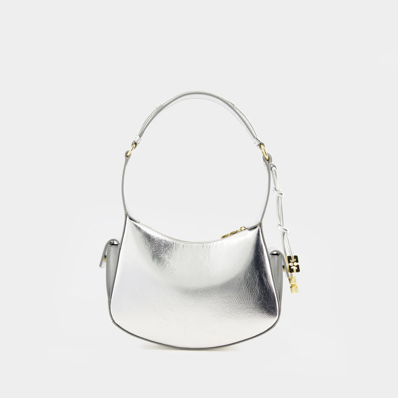 Ganni Shoulder Bag - Ganni - Synthetic Leather - Silver