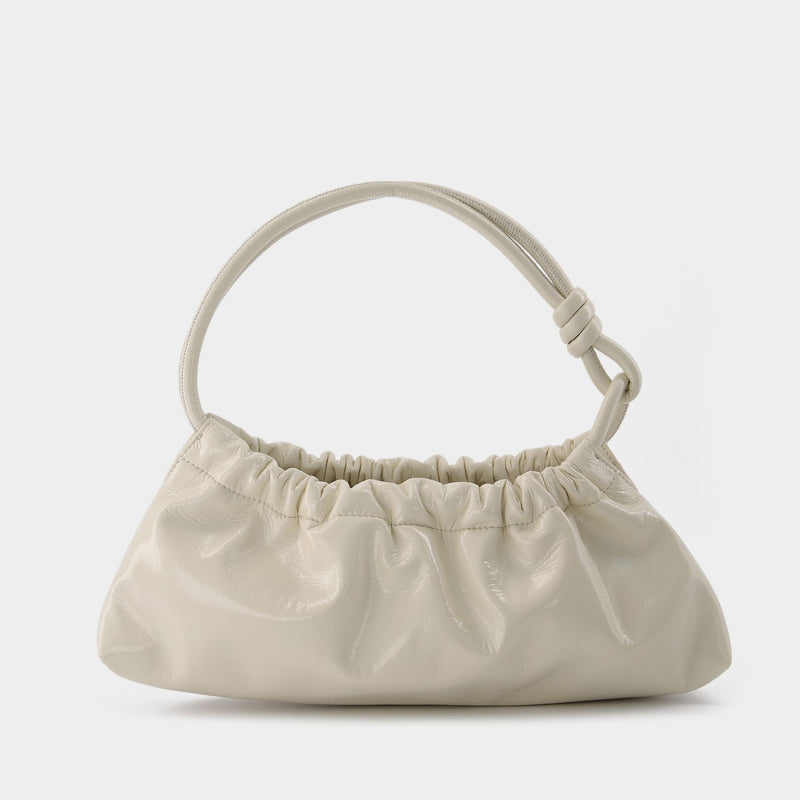 Valerie Bag in Cream Patent Vegan Leather