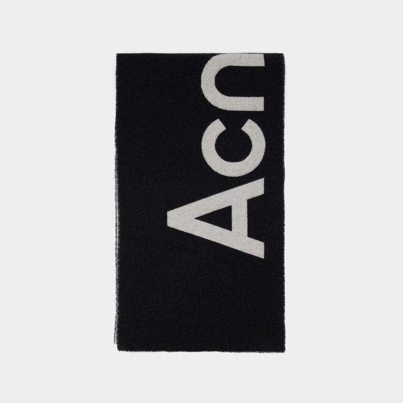 Scarf - Acne Studios -  Black/White - Wool