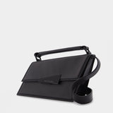 Distortion Mini Hobo Bag - Acne Studios -  Black - Leather