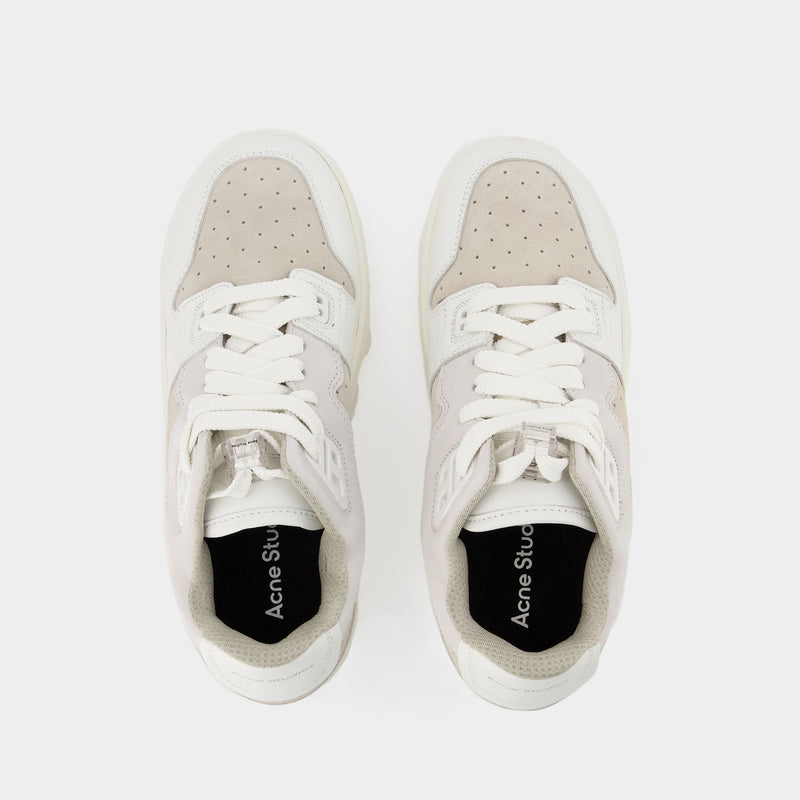 08Sthlm Low Es Mix W Sneakers - Acne Studios - White - Leather