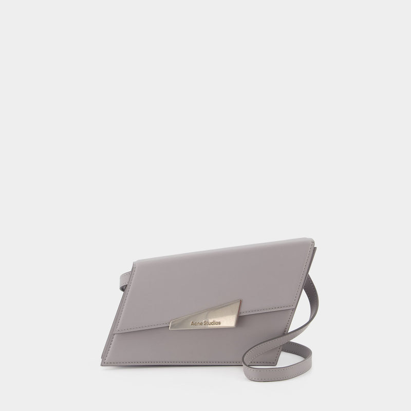 Distorted Crossbody - Acne Studios - Grey Clair - Leather