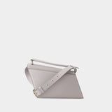 Distortion Mini Crossbody Bag - Acne Studios - Leather - Light Grey