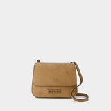 Platt Crackle Crossbody Bag - Acne Studios - Leather - Dark Beige