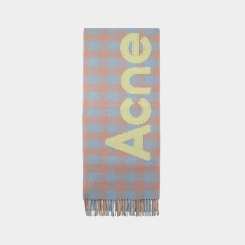 Veda Scarf - Acne Studios - Wool - Beige/Green