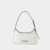 Platt Micro Crackle Hobo Bag - Acne Studios - Leather - White