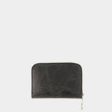 Acite Crackle Wallet - Acne Studios - Leather - Black