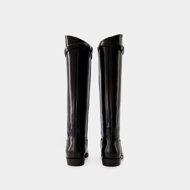 The Riding Boots - TOTEME - Leather - Black