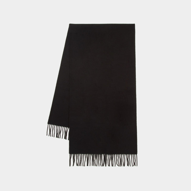 Classic Scarf - TOTEME - Wool - Black