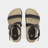 The Chunky Sandals - TOTEME - Leather - Black