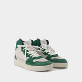 Dice Hi Sneakers - Axel Arigato - White/Green Kale - Leather