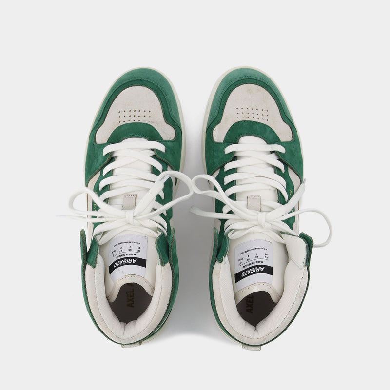 Dice Hi Sneakers - Axel Arigato - White/Green Kale - Leather