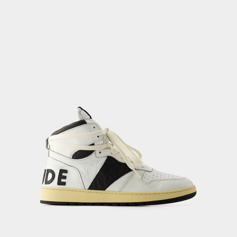 Rhecess Hi Sneakers - Rhude - Leather - Black/White