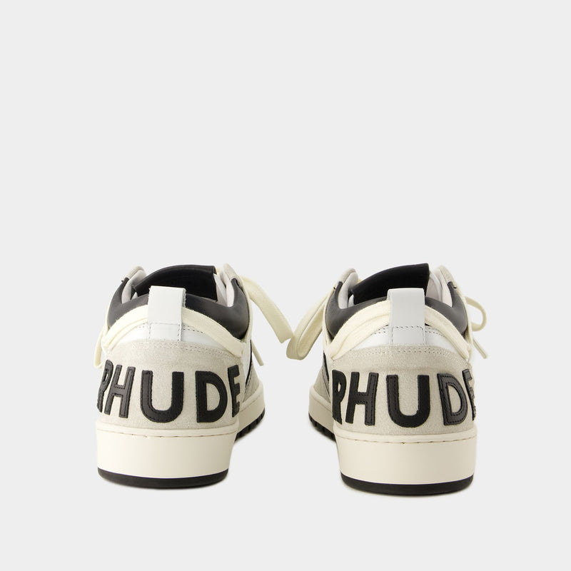 Rhecess Low Sneakers - Rhude - Leather - White/Black