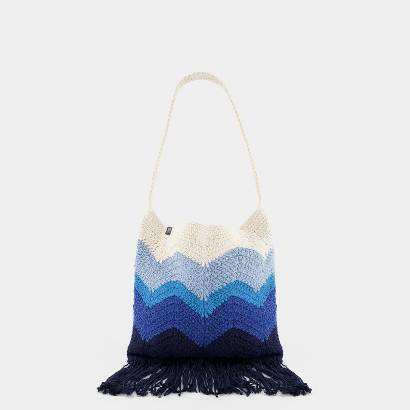 Priya Hobo Bag - Nannacay - Blue - Cotton