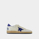 Ball Star Sneakers - Golden Goose -  White/Bluette - Leather