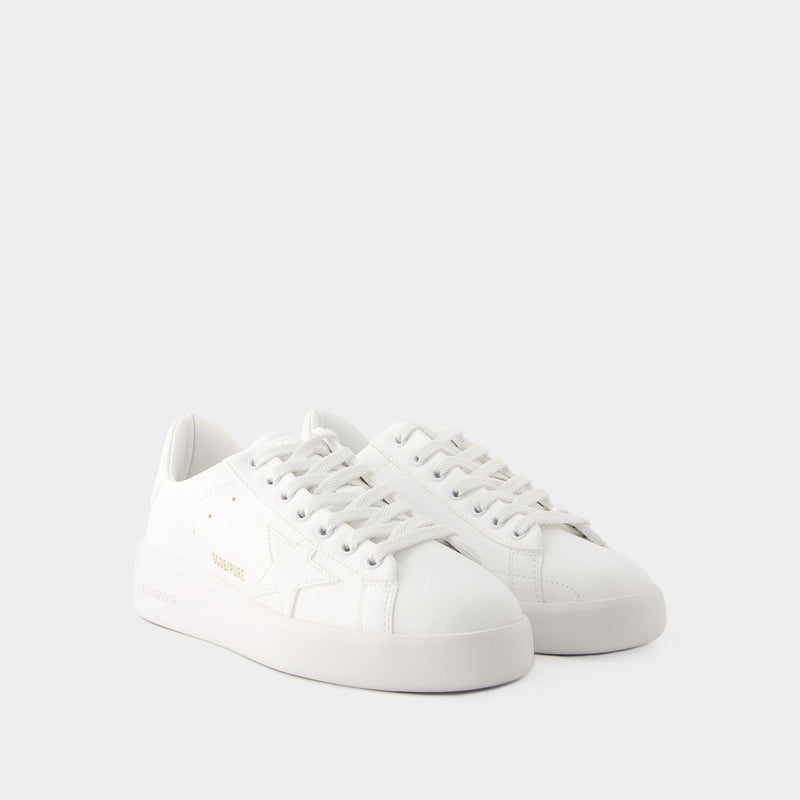 Pure Star Sneakers - Golden Goose - Leather - Optic White