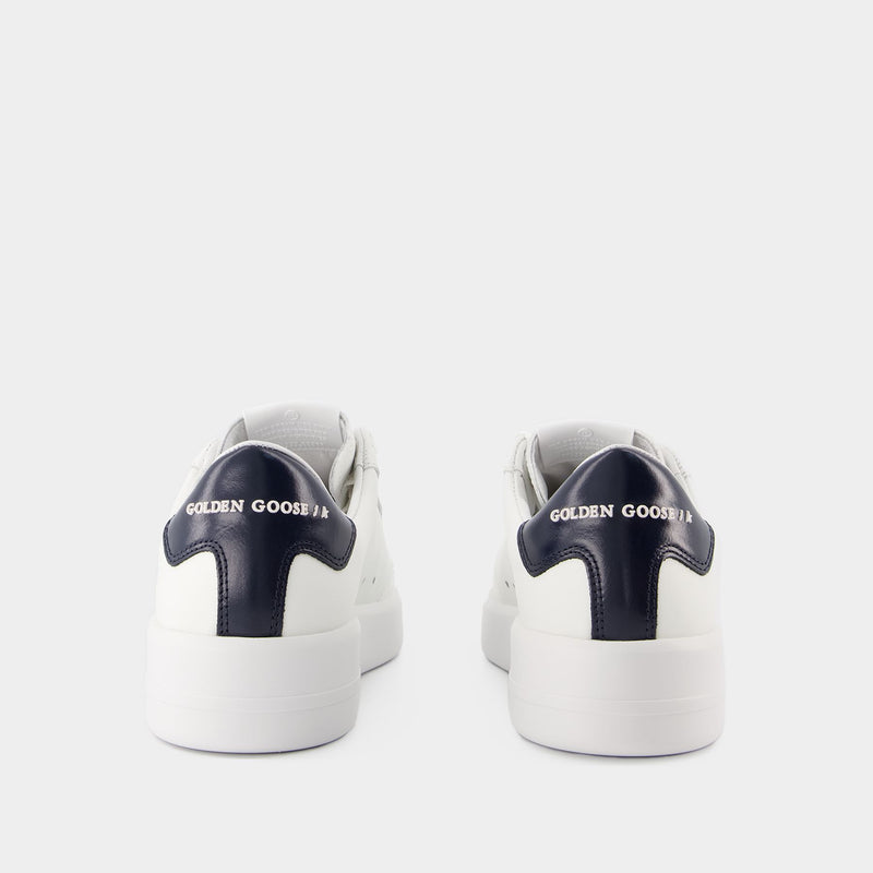 Pure Star Sneakers - Golden Goose - Leather - White/Blue