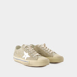 V- Star Sneakers - Golden Goose - Leather - Taupe/Silver