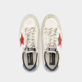 Ball Star Sneakers - Golden Goose Deluxe Brand - Leather - White