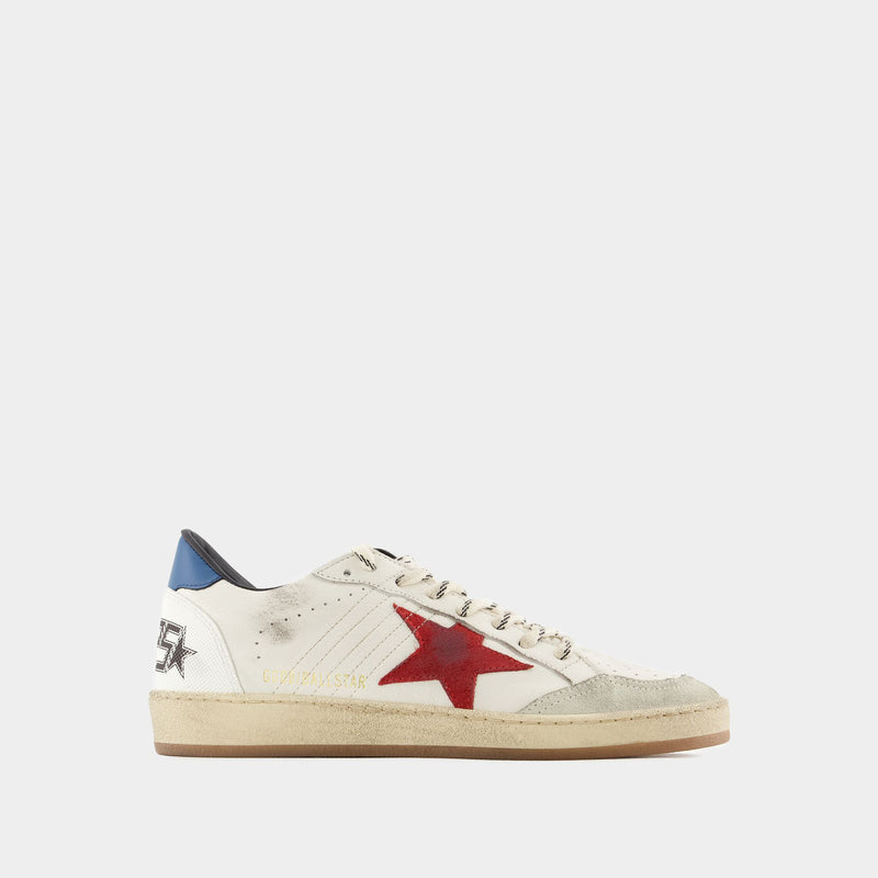 Ball Star Sneakers - Golden Goose Deluxe Brand - Leather - White