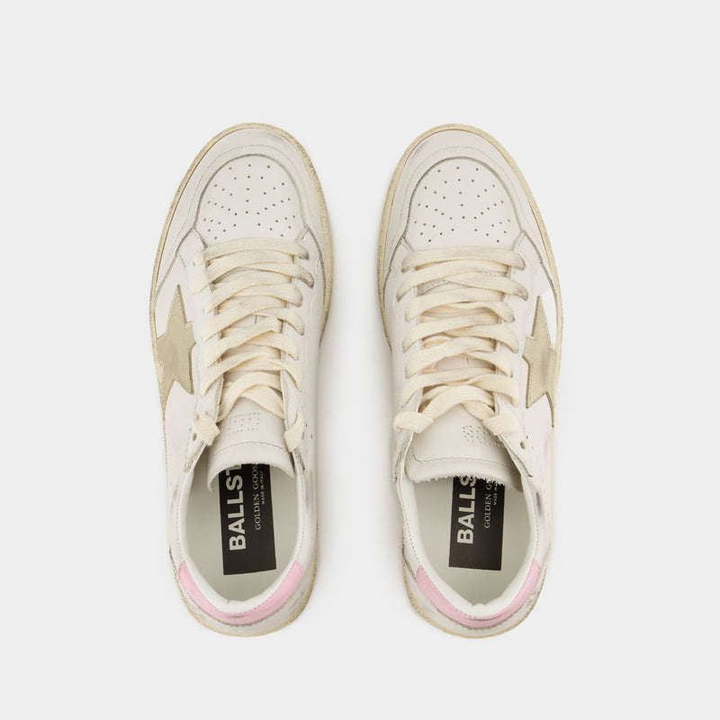 Ball Star Sneakers - Golden Goose Deluxe Brand - Leather - White