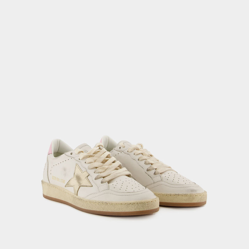 Ball Star Sneakers - Golden Goose Deluxe Brand - Leather - White