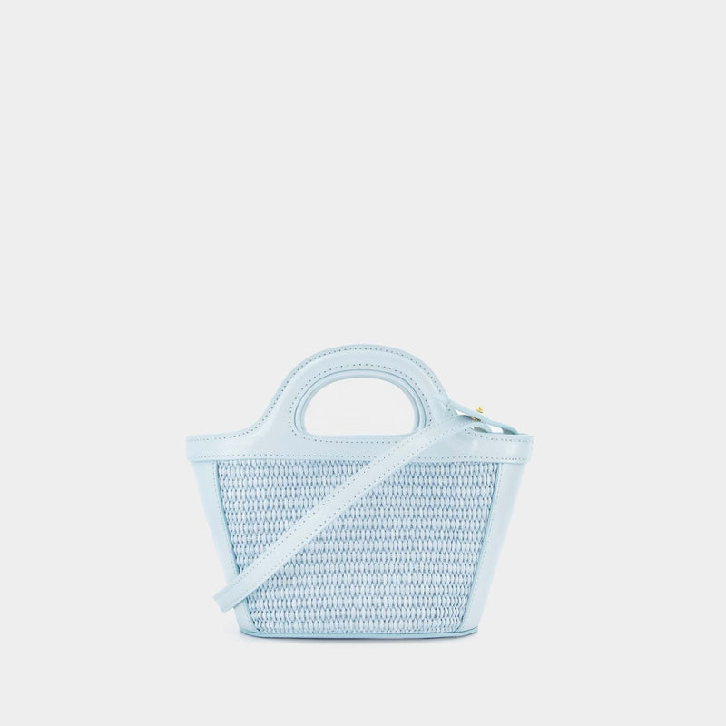 Tropicalia Micro Shopper Bag - Marni - Light Blue - Leather