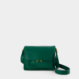 Mini Trunk Hobo Bag - Marni - Leather - Green