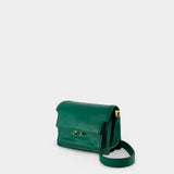 Mini Trunk Hobo Bag - Marni - Leather - Green