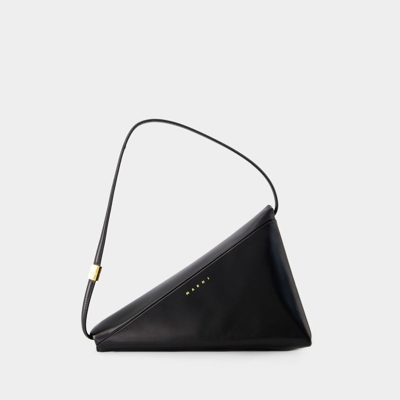 Prisma Triangle Bag  - Marni - Leather - Black