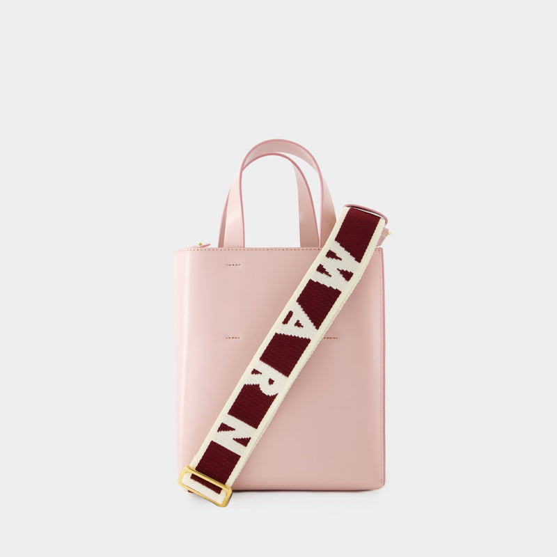 Museo Mini Crossbody - Marni - Leather - Light Pink