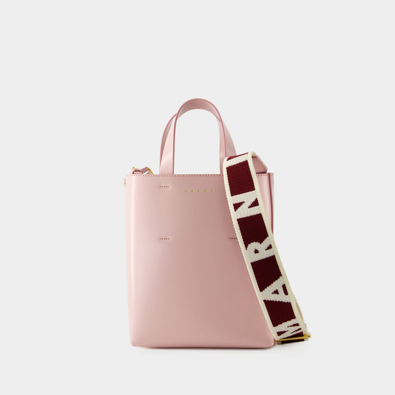 Museo Mini Crossbody - Marni - Leather - Light Pink