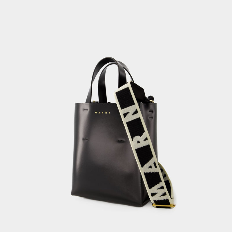 Museo Mini Crossbody - Marni - Leather - Black