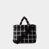 Ew Nylon Print Tote Bag - Marni - Leather - Black