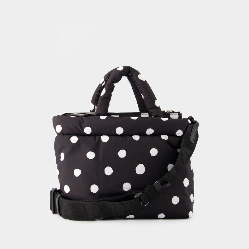 Ew Dots Print Tote Bag - Marni - Leather - Black