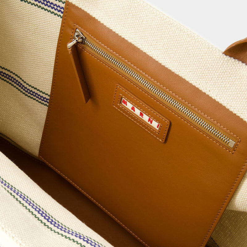 Pelletteria Uomo Shopper Bag - Marni - Cotton - Beige