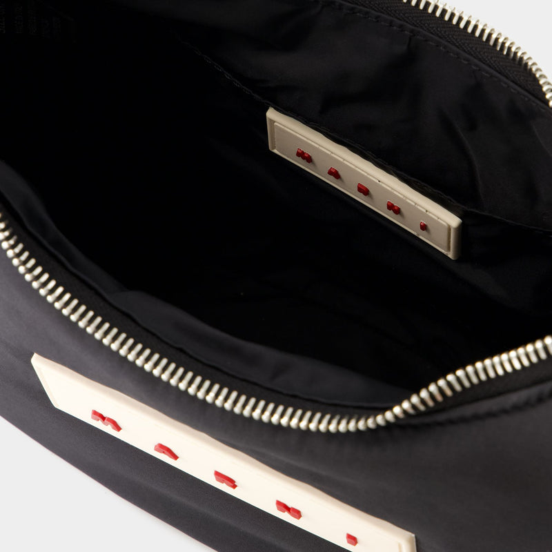 Pelletteria Shoulder Bag - Marni - Cotton - Black