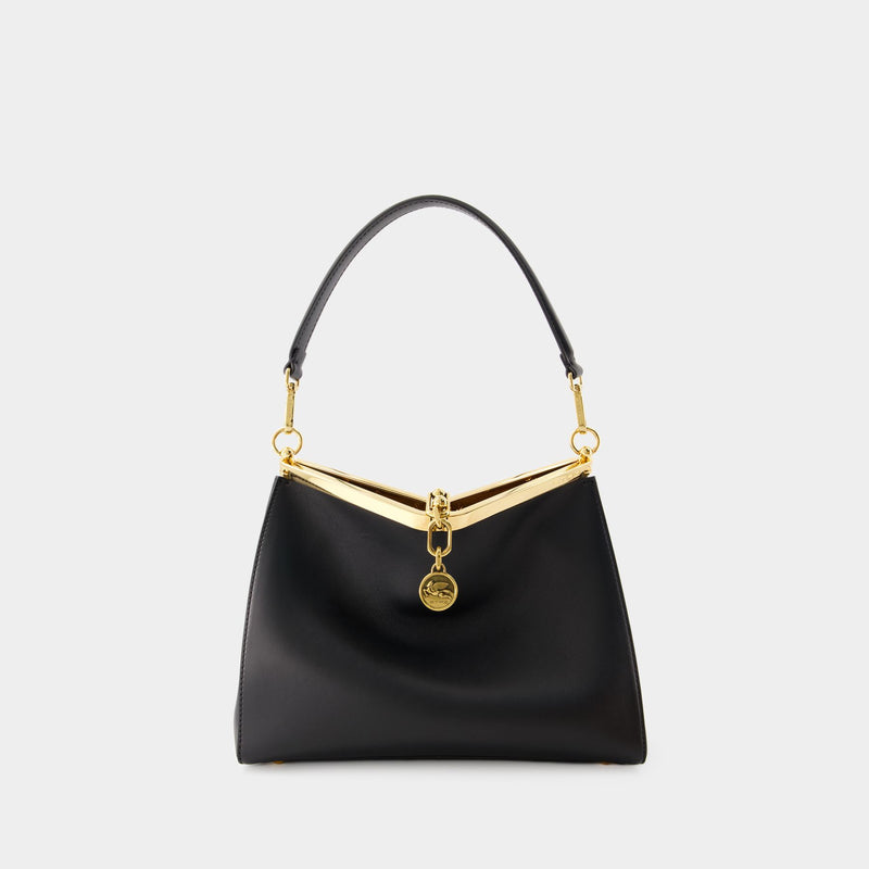 Vela Shoulder Bag - Etro - Leather - Black