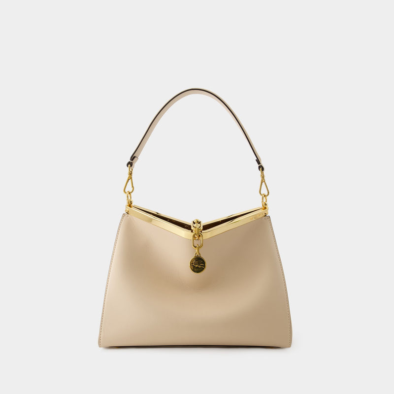 Vela Shoulder Bag - Etro - Leather - Beige