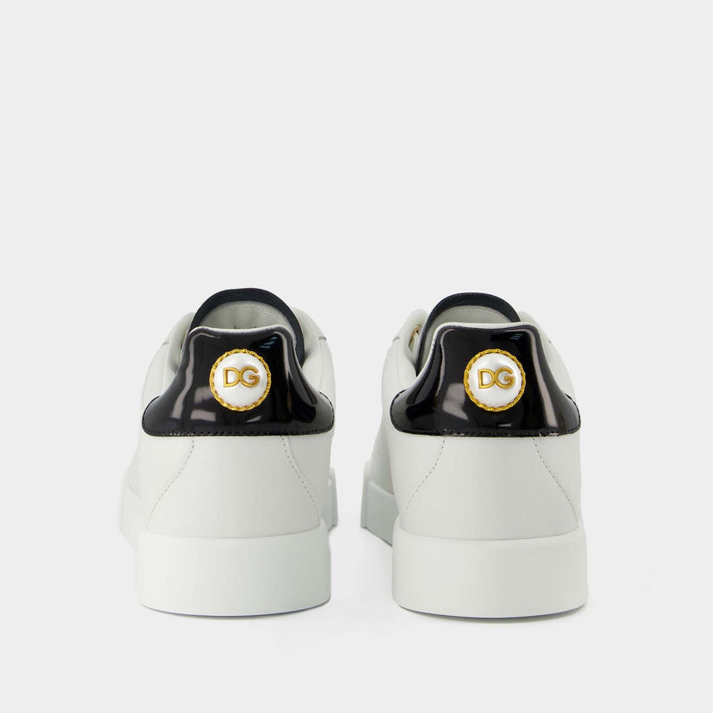 Portofino Sneakers - Dolce 
Gabbana -  White/Gold - Leather