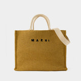 Pelletteria Uomo Large Shopper Bag - Marni - Cotton - Brown