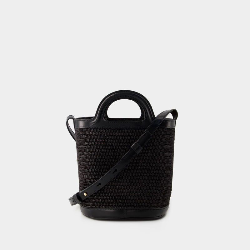 Tropicalia Mini Bucket Handbag - Marni - Leather - Black