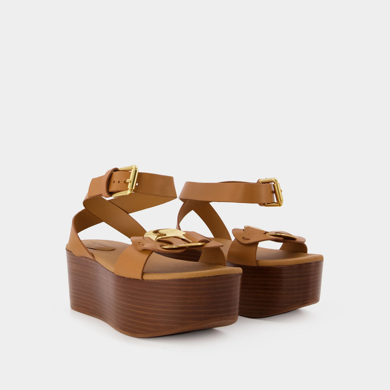 Joline Sandals - See By Chloe - Tan - Leather