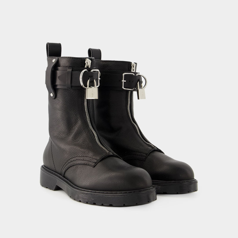 Punk Combat Boots - J.W. Anderson - Leather - Black