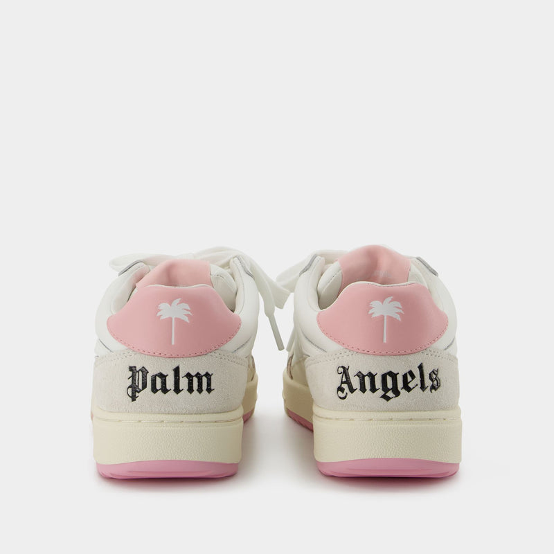 Palm University Sneakers - Palm Angels - White/Pink - Leather