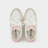 Palm University Sneakers - Palm Angels - White/Pink - Leather