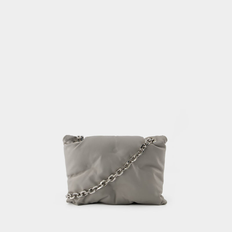 Glam Slam Flap Small Crossbody - Maison Margiela - Leather - Grey